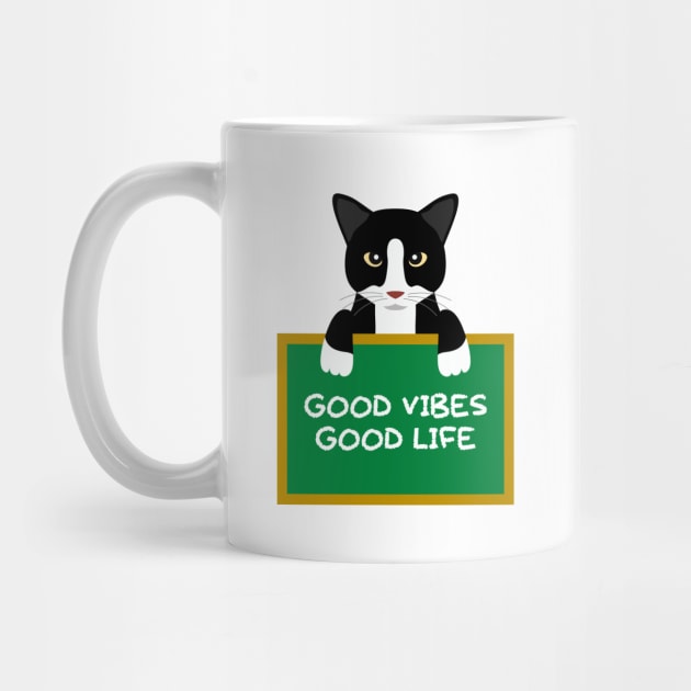 Advice Cat - Good Vibes Good Life by inotyler